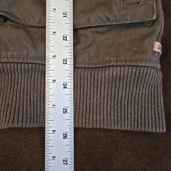 Banana Republic Heritage Collection Jacket GREEN hooded MEN M Safari Bomber - Picture 9 of 16